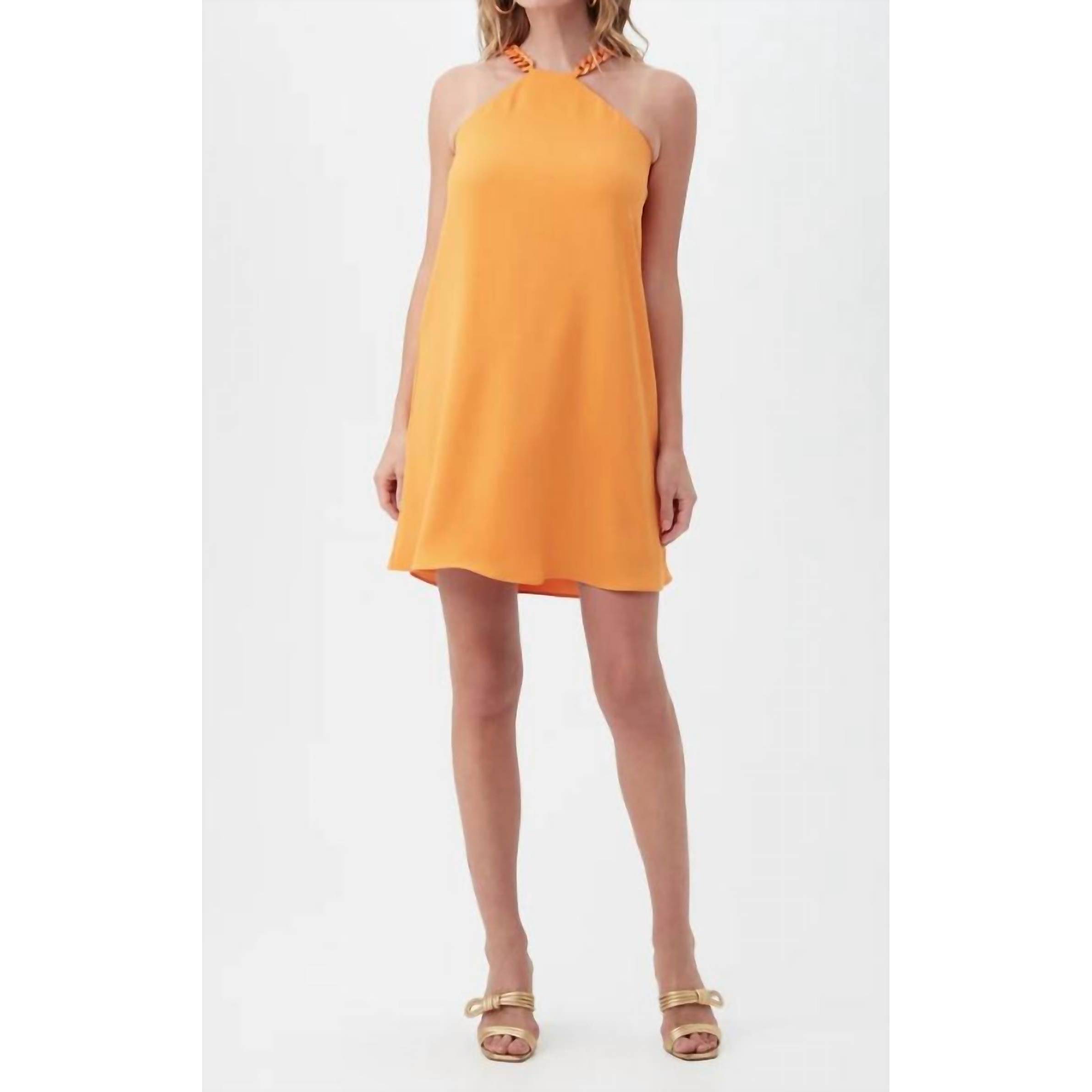 New Trina Turk Aliyas Dress In Tequila Sunrise